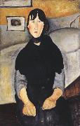 Amedeo Modigliani Young Woman of the People (mk39) oil on canvas